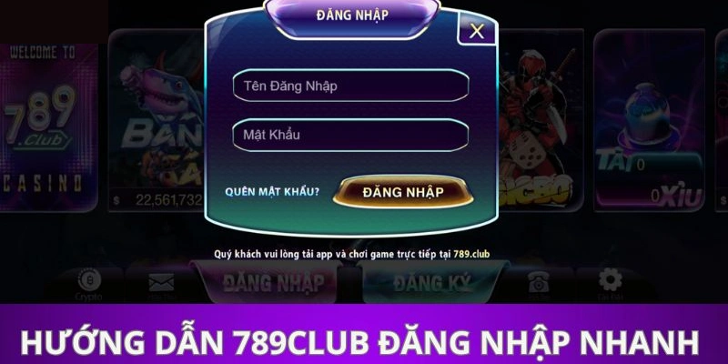 Quy trình các bước đăng nhập 789club